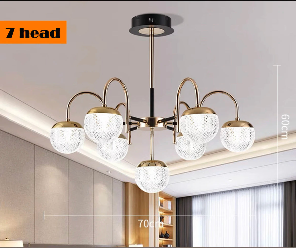 Modern wrought iron chandelier for interior decoration