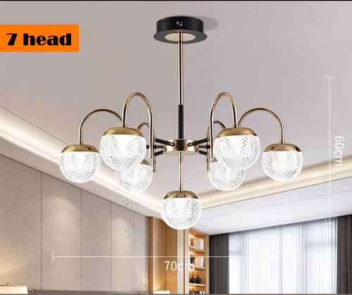 Modern wrought iron chandelier for interior decoration