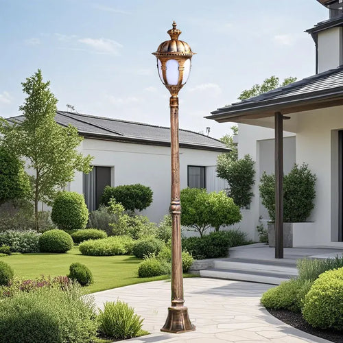 Waterproof aluminium outdoor garden lamp post - vue 2 sur 8