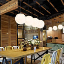 Modern glass globe pendant light for restaurant and hotel