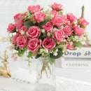 Artificial peony bouquet for weddings and home decor