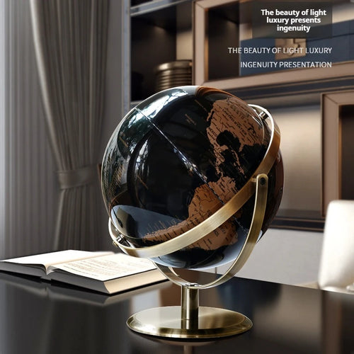 children's educational rotating metal globe - vue 3 sur 14