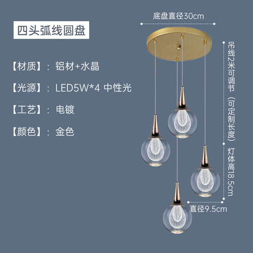 Modern crystal chandelier for animal-inspired home decor - vue 13 sur 13