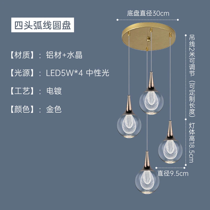 Modern crystal chandelier for animal-inspired home decor - vue 12 sur 13