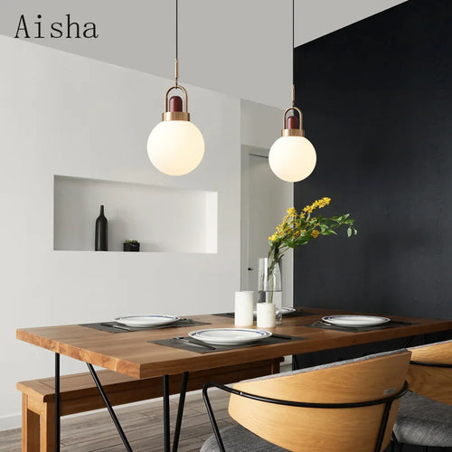 Chinese glass pendant light for bar and restaurant decor - vue 3 sur 11