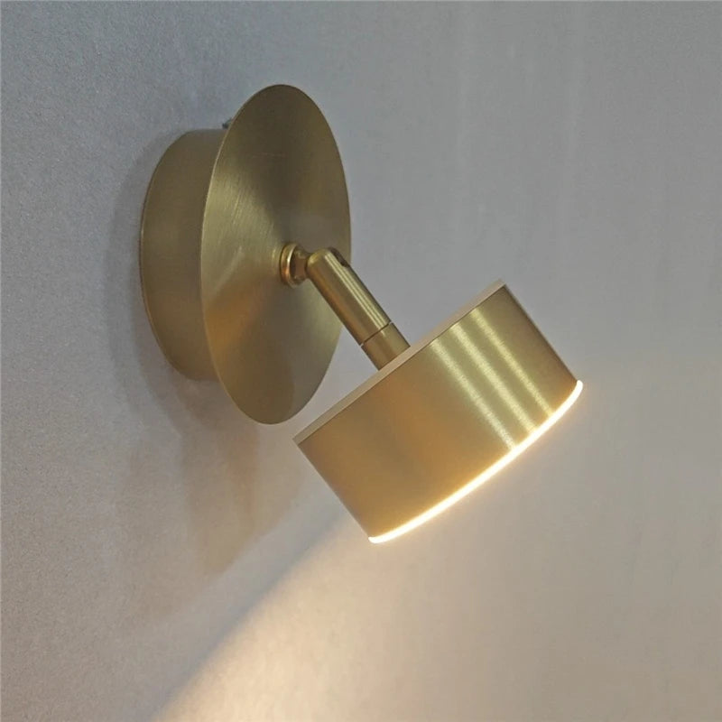 Modern adjustable decorative iron LED wall light