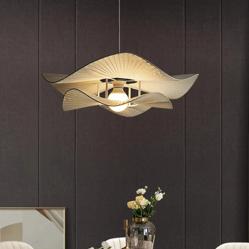 Modern fabric chandelier for elegant interior decoration