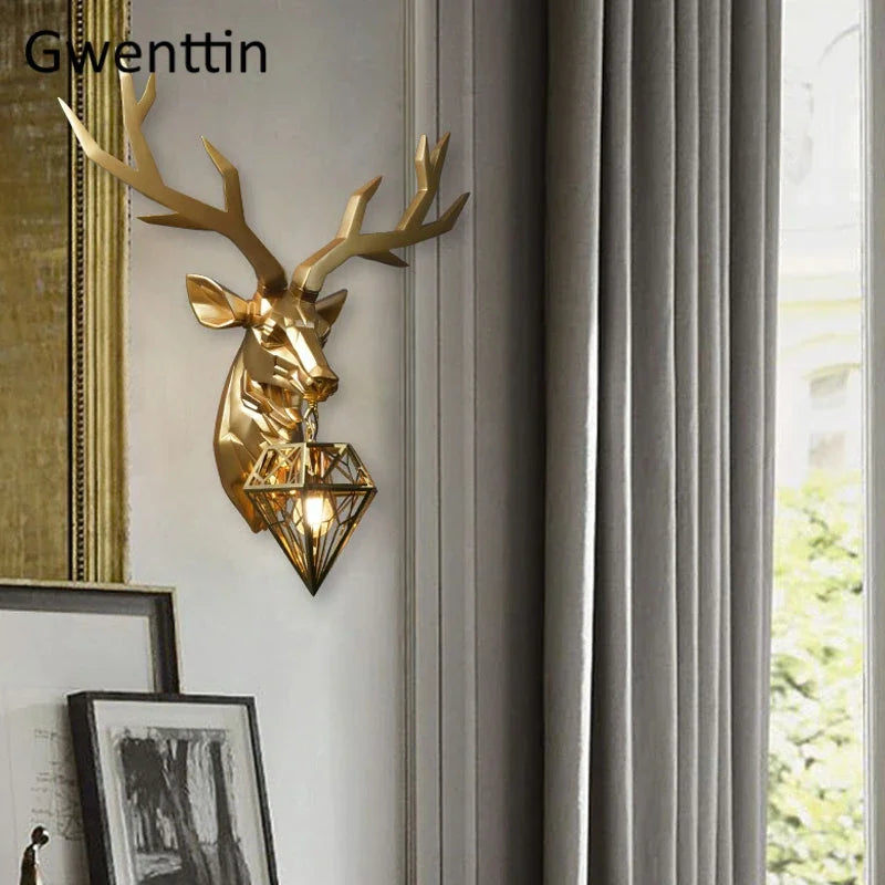 Decorative retro wooden wall light for indoor use