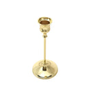 Brass gold candlestick set for festive decorations