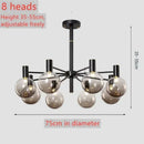 Nordic minimalist glass pendant light for modern decor