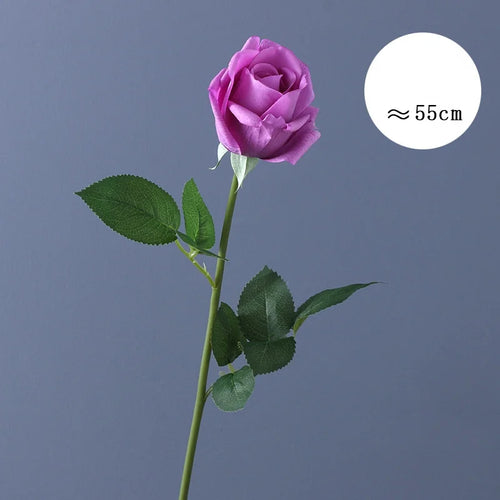 Artificial latex rose flower for wedding decoration and events - vue 12 sur 14