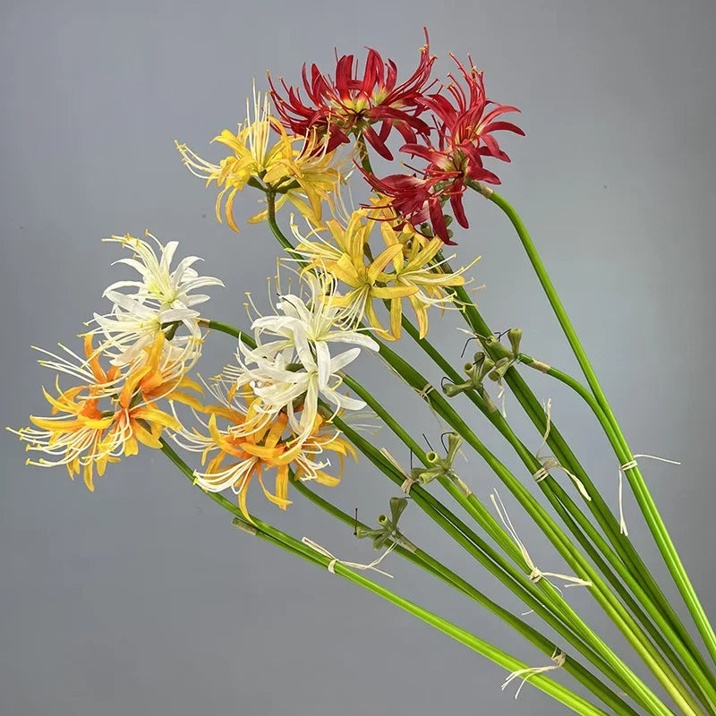 Artificial orchid flowers green plant commercial centre decoration