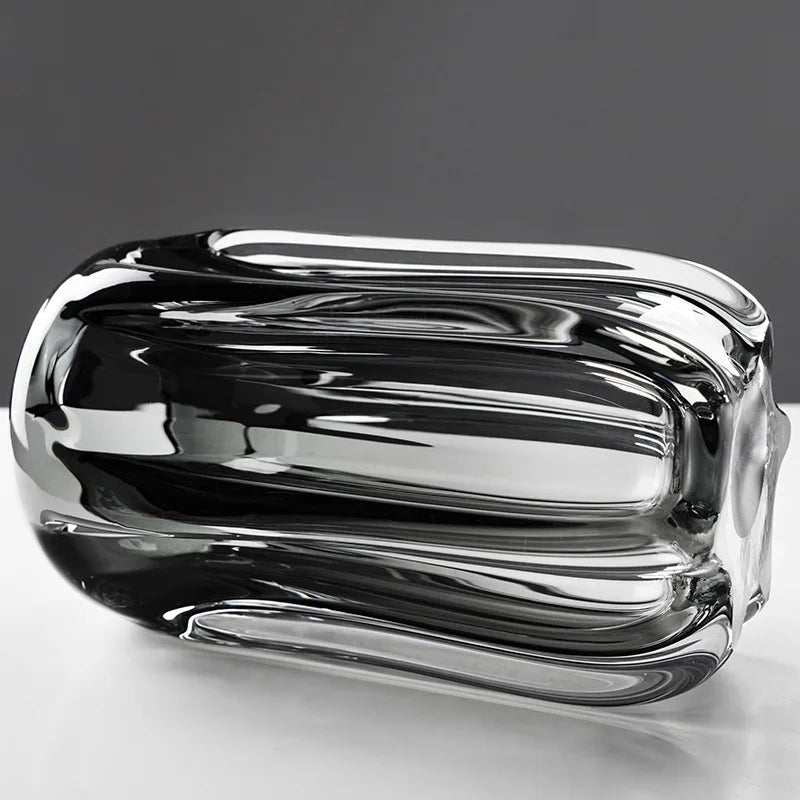 thick glass vase for terrarium and floral decoration - vue 3 sur 9