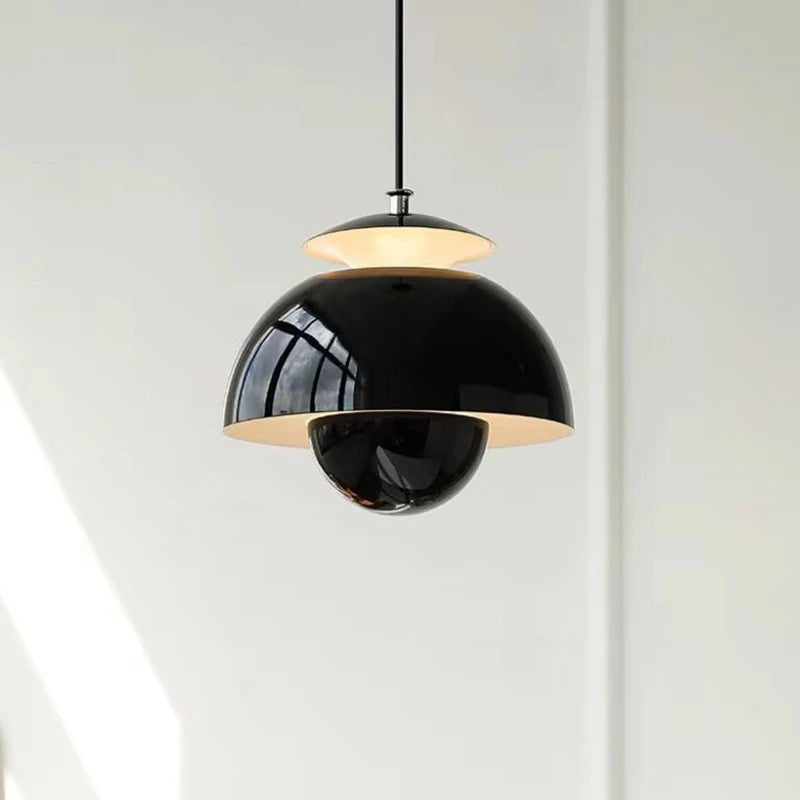 Modern Nordic Danish designer LED pendant light flower bud decor art hanging chandelier for home, bedroom, kitchen, bedside