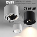 Dimmable round surface mounted LED ceiling light