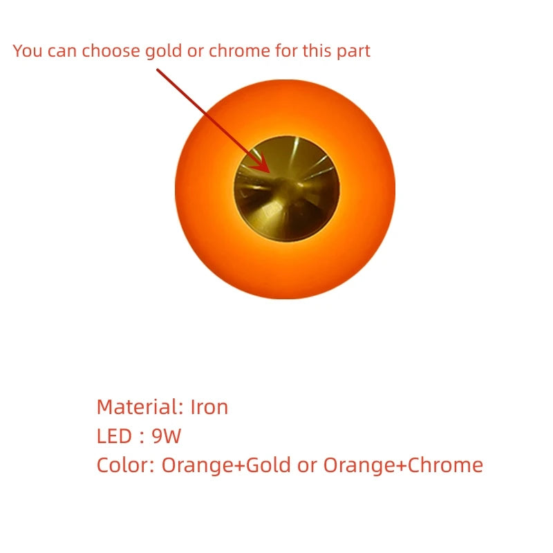 Round metal LED wall light in assorted colours versatile lighting