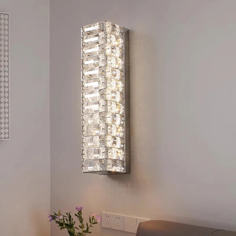 Crystal wall light with modern lighting for interior decoration