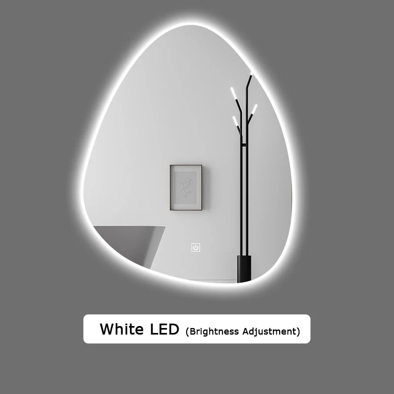 multifunctional smart mirror with bluetooth speaker and adjustable lighting