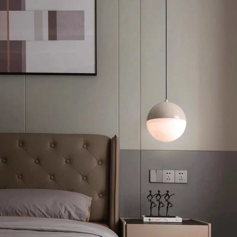 Modern decorative marble pendant light - vue 6 sur 14