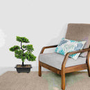 Artificial juniper bonsai for zen interior decoration