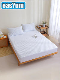 EU Size 35% Bamboo Fiber 65% Polyester, cooling feeling, 30cm Protective Height, Mattress Pad Protector