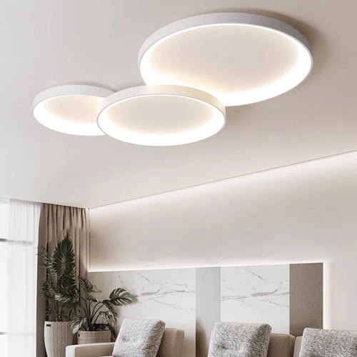 Modern minimalist LED chandelier for trendy interiors 2023 - vue 4 sur 12