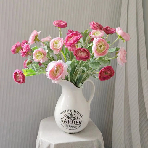 Artificial silk flower bouquet for decoration and photo props - vue 2 sur 12