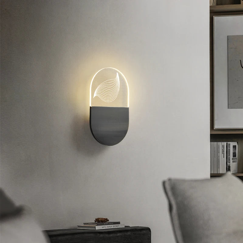 Minimalist copper LED wall light for elegant interiors
