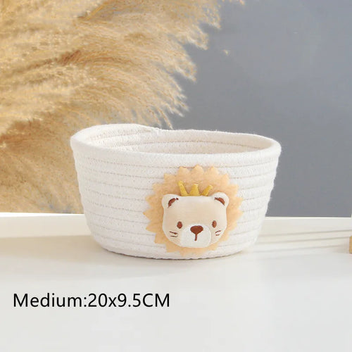 woven animal storage basket for toys and miscellaneous items - vue 21 sur 21