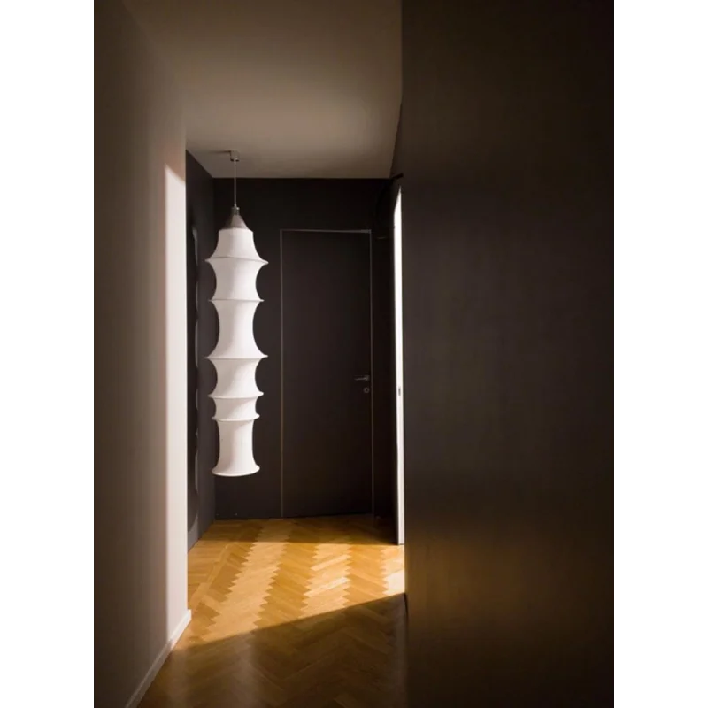 Nordic silk wabi-sabi chandelier for elegant indoor lighting - vue 5 sur 14