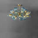 Modern blue glass pendant light for hallway, bar or bedroom