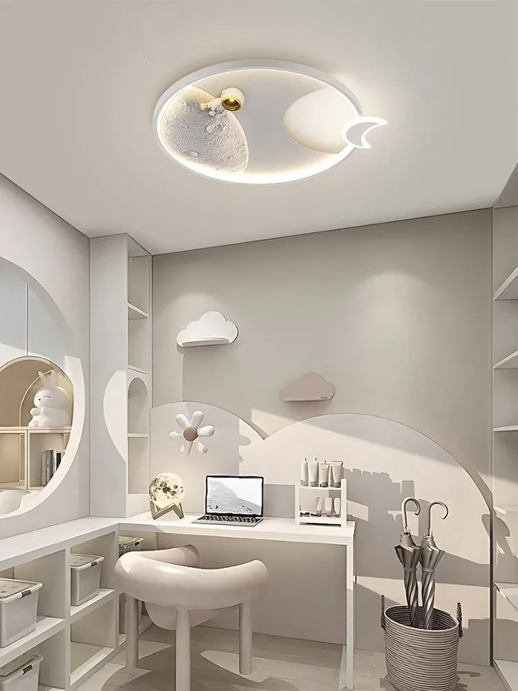 Decorative children's LED ceiling light for baby room - vue 4 sur 12