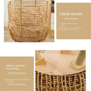 Nordic weaving rattan flower stand, practical and aesthetic