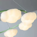 Cloud-shaped chandelier with remote control for children