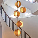 Wabi sabi wooden pendant light for modern interior decor