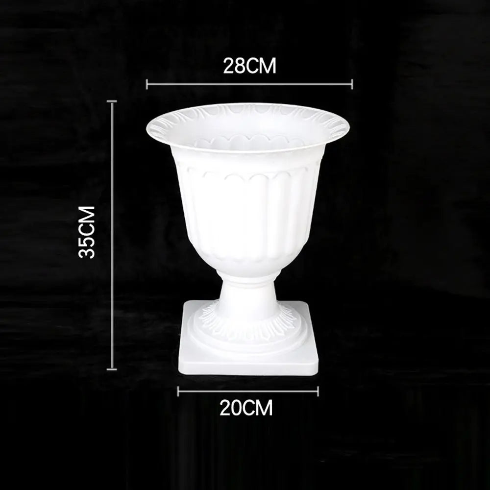 Roman plastic flower pot retro romantic style for events - vue 7 sur 13