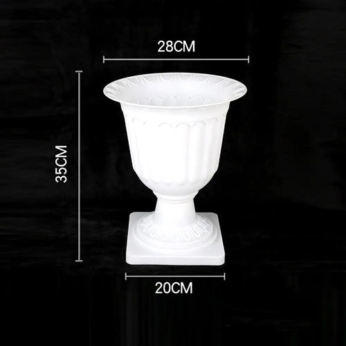 Roman plastic flower pot retro romantic style for events - vue 8 sur 13