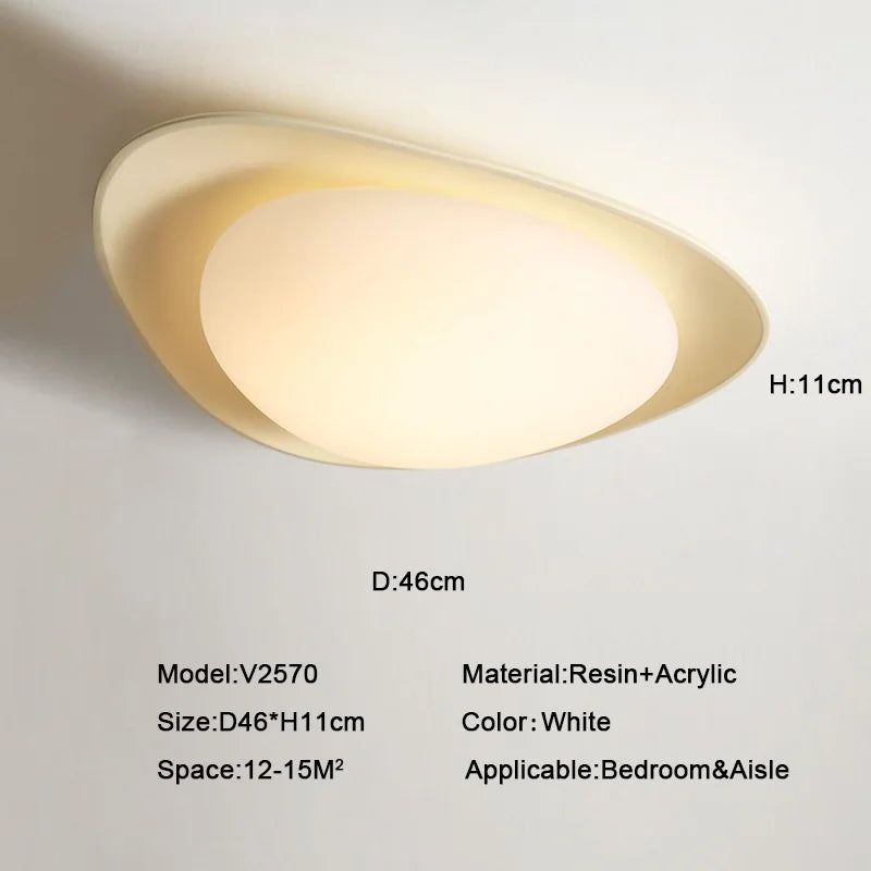 Modern LED ceiling light for Nordic interior decor - vue 8 sur 10