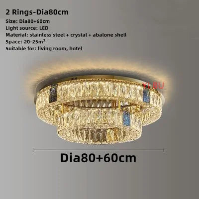Nordic style round LED ceiling light in stainless steel – latest model