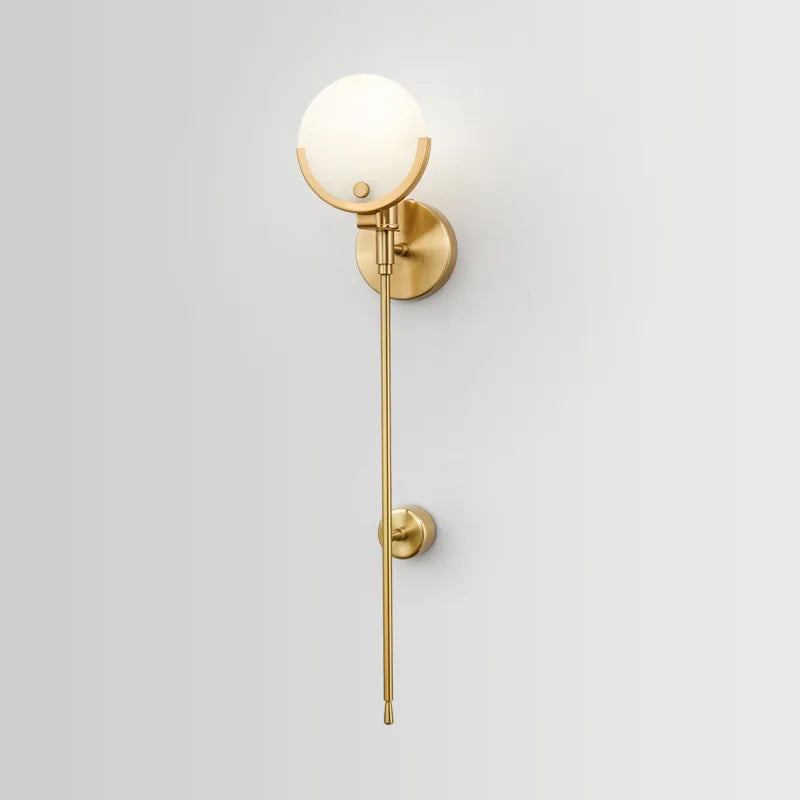 Nordic wall light with classic dolomite lampshade