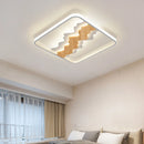 Modern minimal wood style ceiling light for the whole house