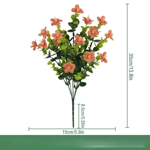 Set of 3 artificial silk eucalyptus bouquets for indoor decoration - vue 18 sur 24