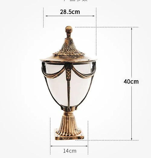 Aluminium lawn lamp for garden and outdoor corridor - vue 8 sur 7