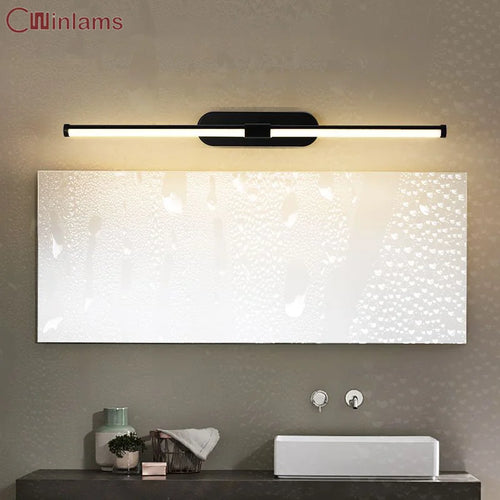 waterproof anti-fog cosmetic mirror with modern LED lighting
