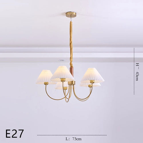 Wooden chandelier for decorative pendant lighting - vue 15 sur 14