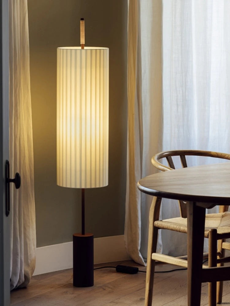 Japanese creative design fabric floor lamp