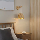 Solid wood chalet style wall light for children's room