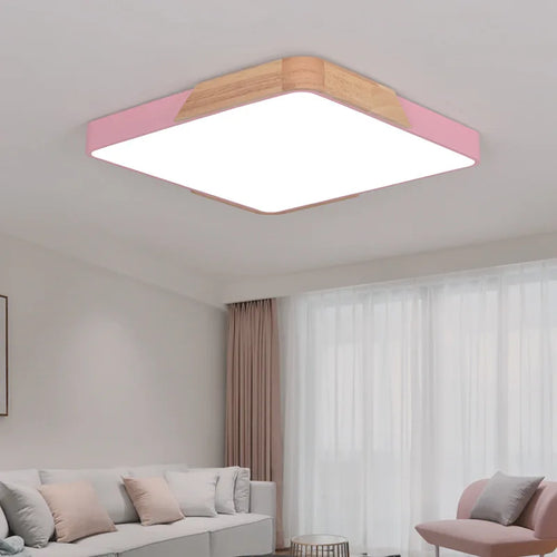 Nordic solid wood artistic chandelier with simple modern macaron style - vue 3 sur 11