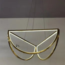Nordic stainless steel chandelier for modern interiors