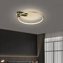 Luxury nordic style circular LED ceiling light for decorative interiors